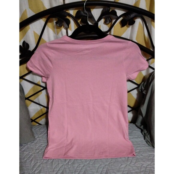 NWT, Cat & Jack Pink T-Shirt W/ Rainbow Girls Size L 10 / 12, Large Short Sleeve - Picture 5 of 9